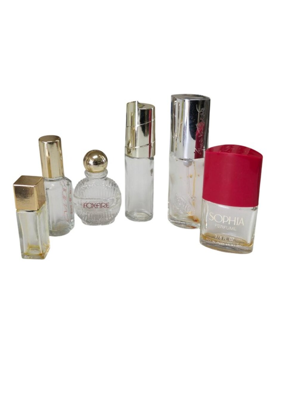 Vintage Perfume Miniature Lot 6 Empty Bottles Avon & More - Picture 2 of 5